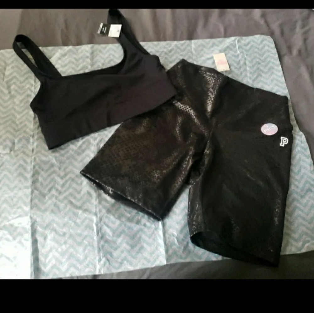 PINK/Victoria's Secret Sports Bra&Short Set
